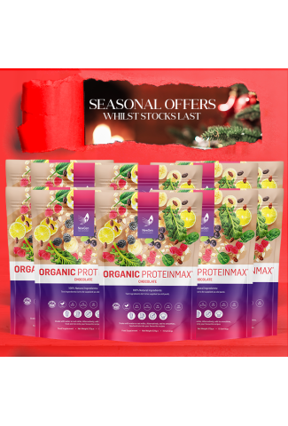 10 x Organic ProteinMax (Chocolate) Super Family Pack - Seasonal Sale!